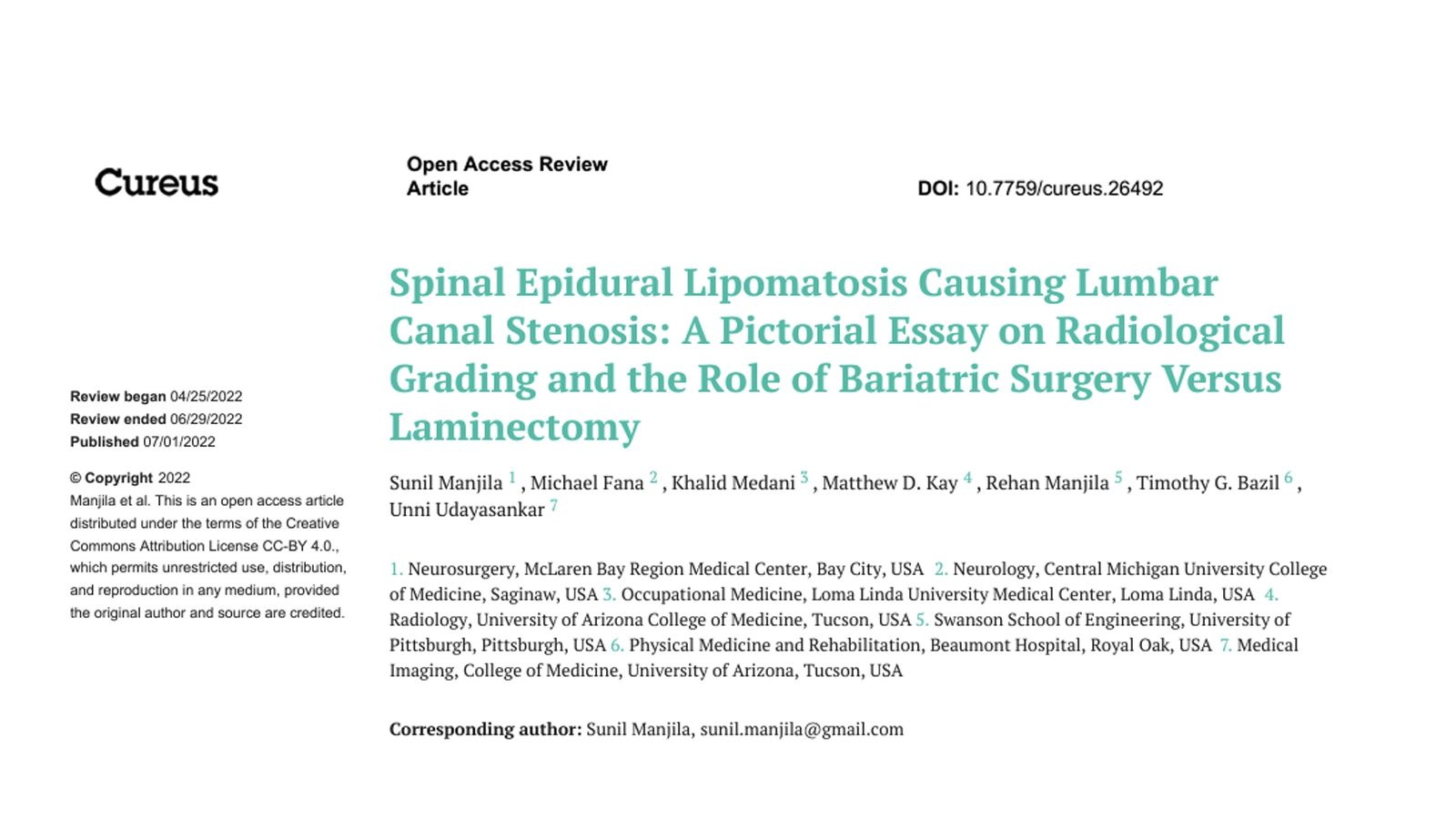 Spinal Epidural Lipomatosis Causing Lumbar Canal Stenosis: A Pictorial Essay on Radiological Grading and the Role of Bariatric Surgery Versus Laminectomy