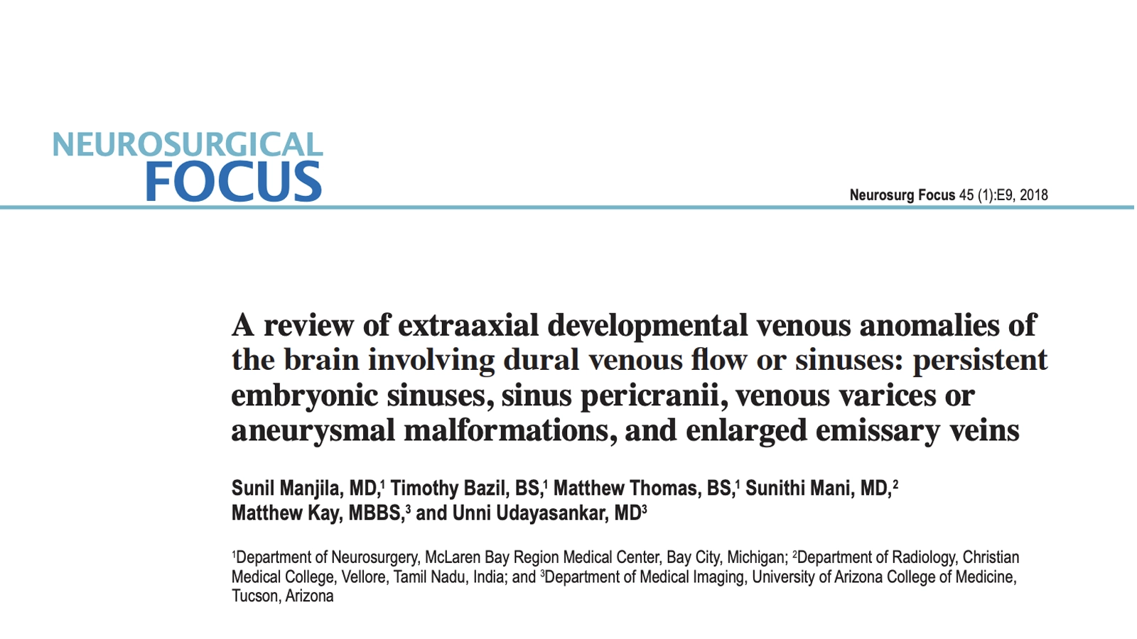 A review of extraaxial developmental venous anomalies of the brain involving dural venous flow or sinuses: persistent embryonic sinuses, sinus pericranii, venous varices or aneurysmal malformations, and enlarged emissary veins