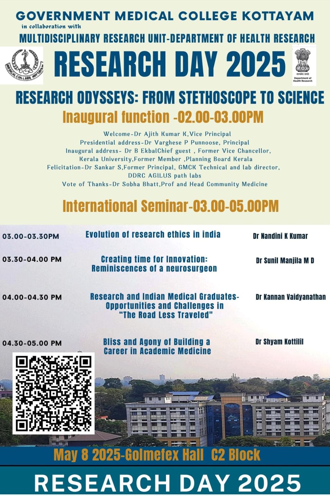 Kottayam Govt Medical College Research Day 2025